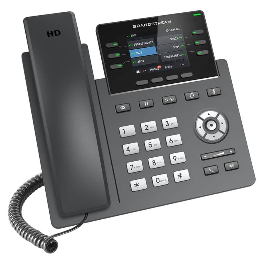 IP Phone Grandstream GRP2615, 16 SIP, 10 lines, Black