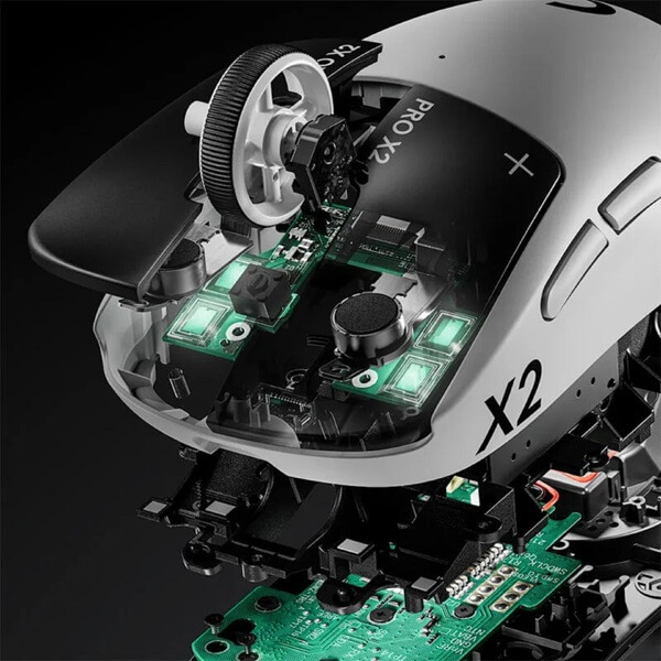 Gaming Mouse Logitech L910-007776 PRO X2 SUPERSTRIKE, Wireless, USB, Black/White