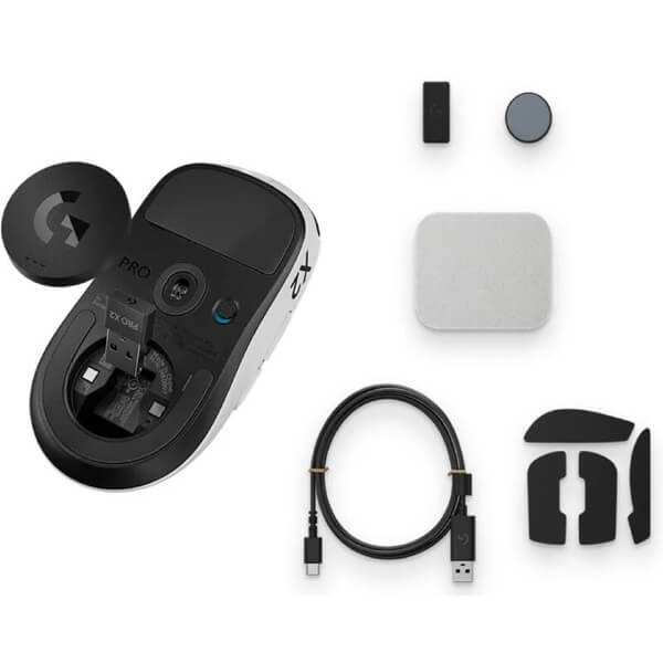 Gaming Mouse Logitech L910-007776 PRO X2 SUPERSTRIKE, Wireless, USB, Black/White