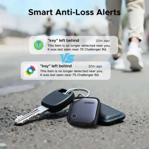 Smart Tag UGREEN CM916 (75646) FineTrack Duo, Apple+Google, Smart Tag Finder, Grey