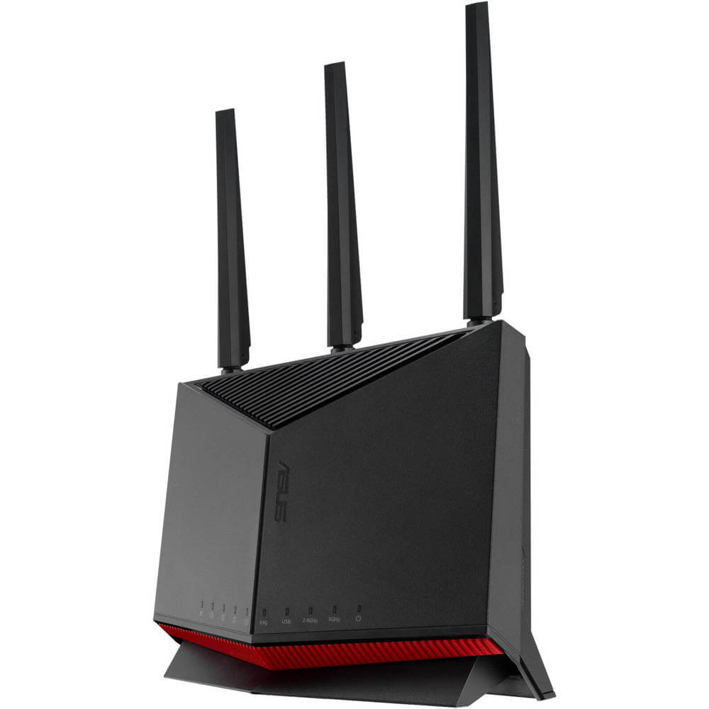 Dual Band WIFI 7 Router Asus 90IG08W0-MO9A0V RT-BE86U, 5764Mbps, Black