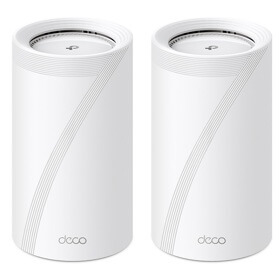 როუტერი TP-link DECO BE85(2-PACK) BE19000, 11530Mbps, Tri-Band Whole Home Mesh WiFi 7 System, White