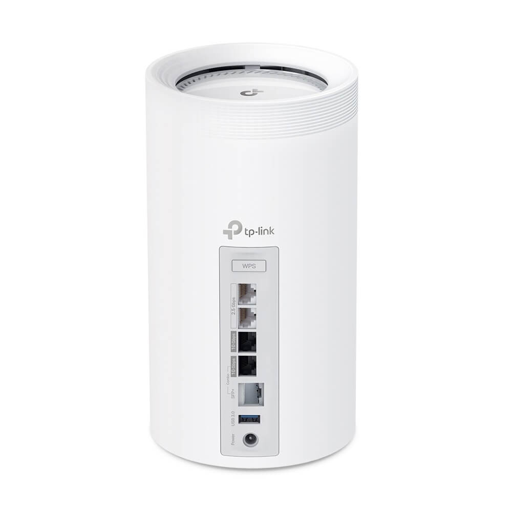 Tri-Band Whole Home Mesh WiFi 7 System TP-link DECO BE85(1-PACK) BE19000, 11530Mbps, White