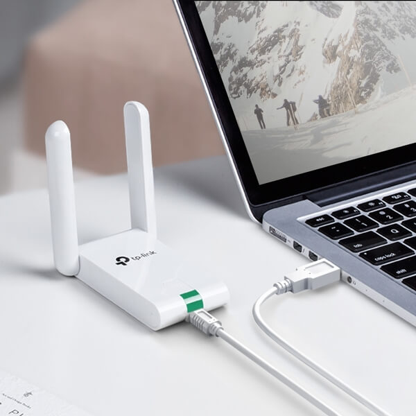Wifi ადაპტერი Tp-Link TL-WN822N, 300Mbps, High Gain Wireless USB WiFi Adapter, White