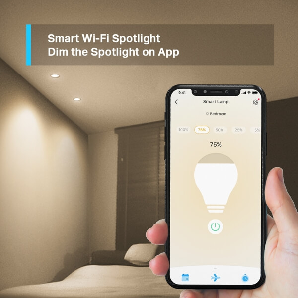 ჭკვიანი ნათურა TP-Link Tapo L610, WiFi, Smart Spotlight, White