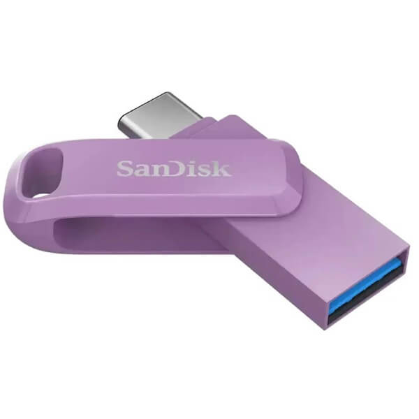 USB ფლეშ მეხსიერება SanDisk SDDDC3-256G-G46L, 256GB, Type-c, USB, Flash Memory, Purple