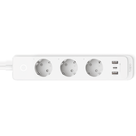 Smart Wi-Fi Power Strip TP-Link TAPO P300, 3 Socket, USB, 1.5m, White