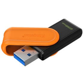 USB ფლეშ მეხსიერება Kingston DTXS/256GB EXODIA S, 256GB, USB, Flash Memory, Black