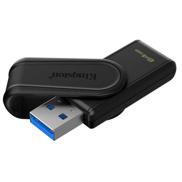 USB ფლეშ მეხსიერება Kingston DTXS/64GB EXODIA S, 64GB, USB, Flash Memory, Black