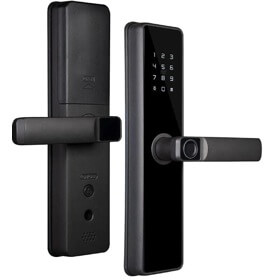 კარის ჭკვიანი საკეტი Moes WDL-B2-MS, Wifi, Smart Door Lock, Black