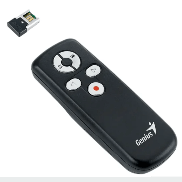პრეზენტერი Genius Media Pointer 100, Wireless, 2.4GHz, Presenter, Black