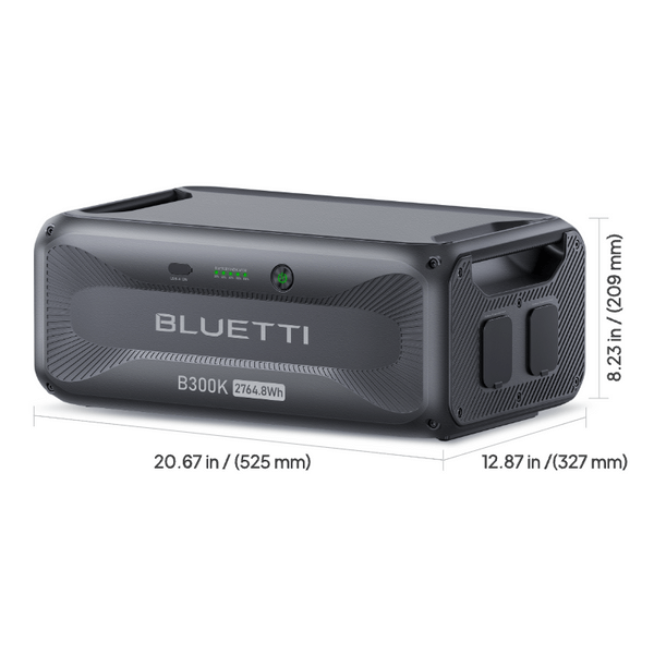 მოდულური ბატარეა Bluetti B300K, 2764Wh, Expansion Battery, Black