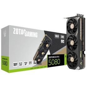 ვიდეო დაფა Zotac ZT-B50800J2-10P SOLID Core OC, GeForce RTX5080, 16GB, 256Bit, DP, HDMI, Black