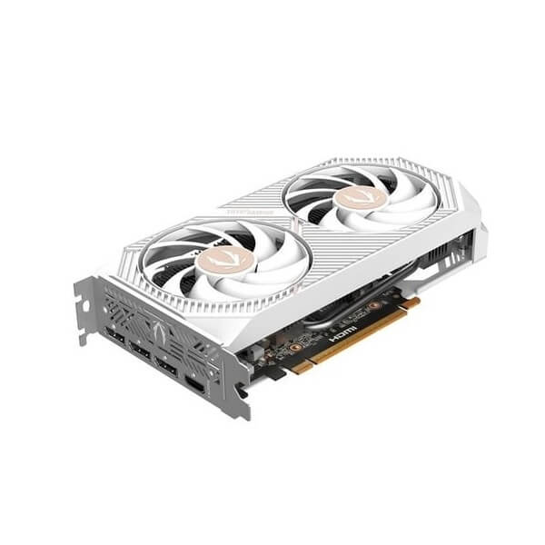 ვიდეო დაფა Zotac ZT-B50600Q-10M Twin Edge OC White Edition, GeForce RTX5060, 8GB, 198Bit, DP, HDMI, White