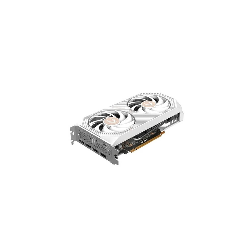 ვიდეო დაფა Zotac ZT-B50600Q-10M Twin Edge OC White Edition, GeForce RTX5060, 8GB, 198Bit, DP, HDMI, White