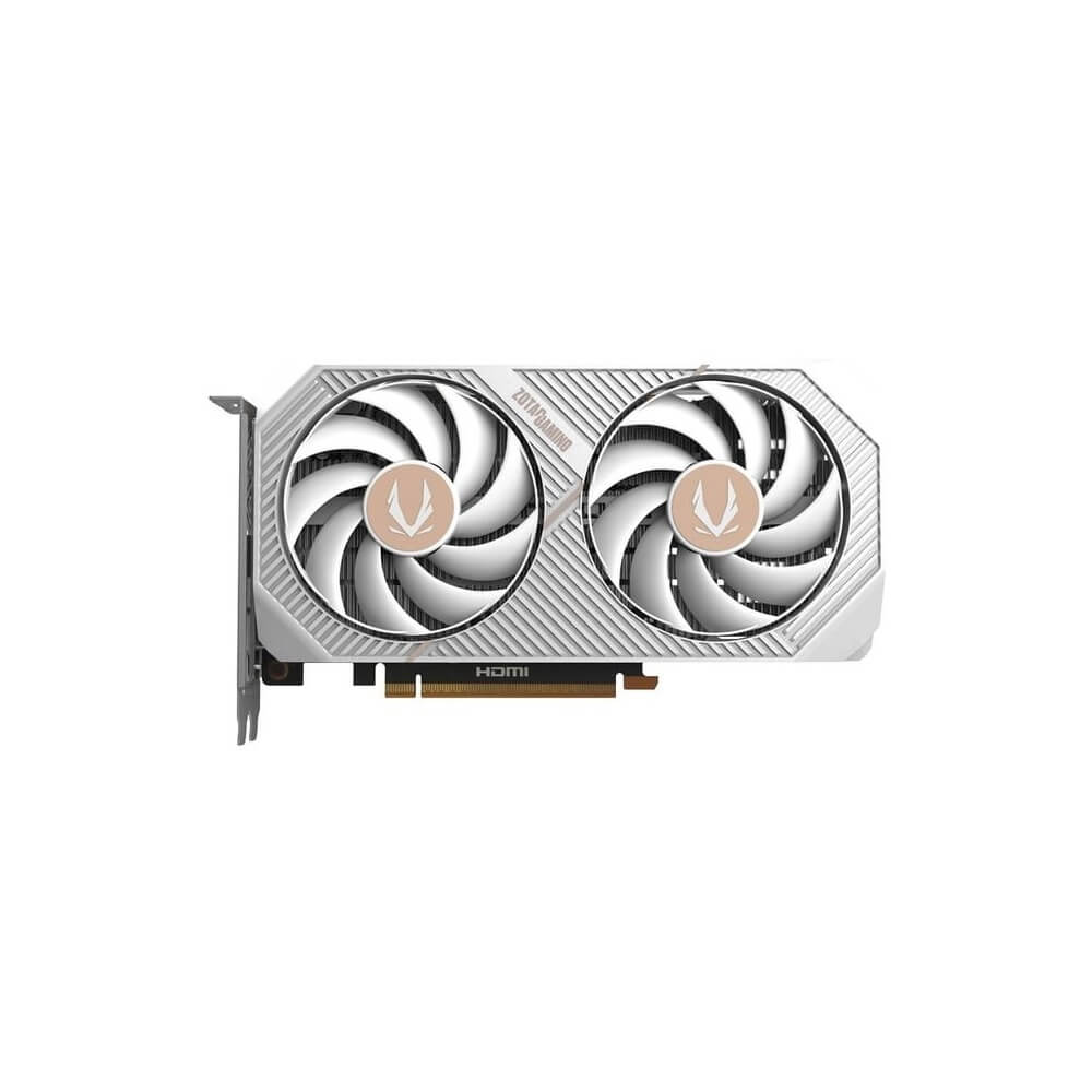 ვიდეო დაფა Zotac ZT-B50600Q-10M Twin Edge OC White Edition, GeForce RTX5060, 8GB, 198Bit, DP, HDMI, White