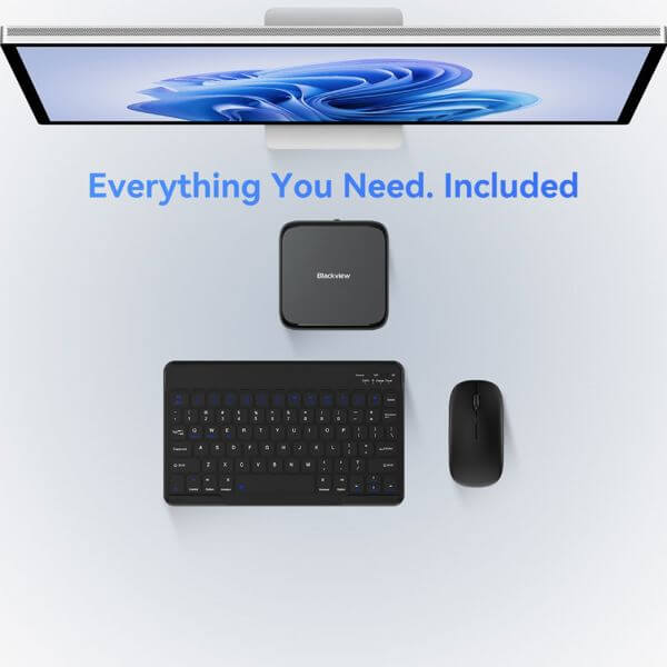 Mini PC Blackview MP50, Ryzen 5-3500U, 16GB, 512GB SSD, Integrated, W11P, Black