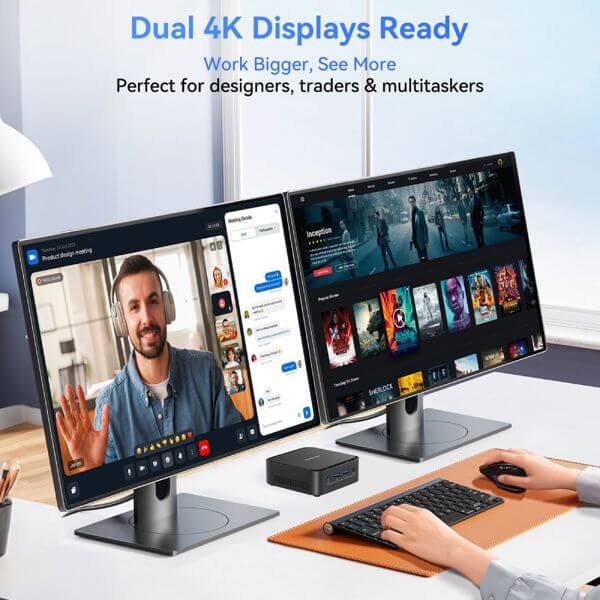 Mini PC Blackview MP50, Ryzen 5-3500U, 16GB, 512GB SSD, Integrated, W11P, Black