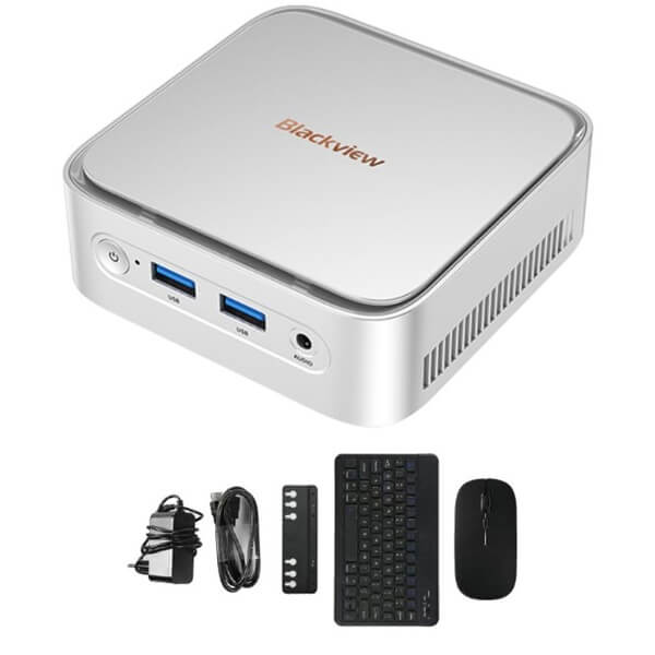 Mini PC Blackview MP50, Ryzen 5-3500U, 16GB, 512GB SSD, Integrated, W11P, Silver