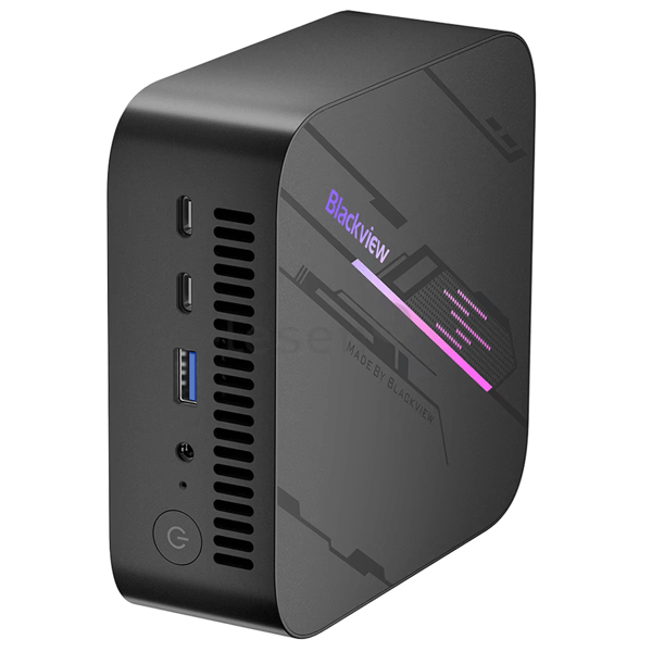 Mini PC Blackview MP100, Ryzen 5-7430U, 16GB, 512GB SSD, Integrated, W11P, Black