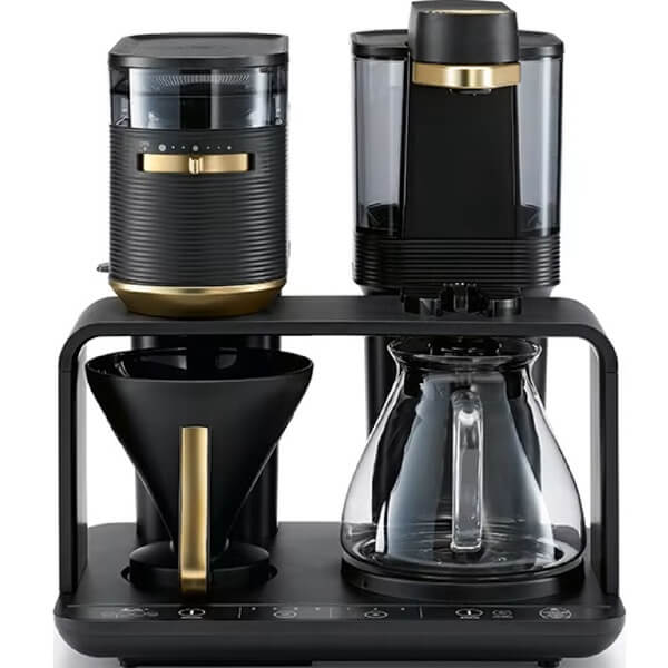 Coffee Machine Melitta 6776227 Epos 1024-04EU, 1L, Black/Gold