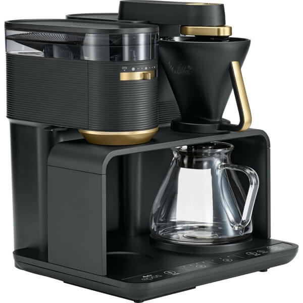 Coffee Machine Melitta 6776227 Epos 1024-04EU, 1L, Black/Gold