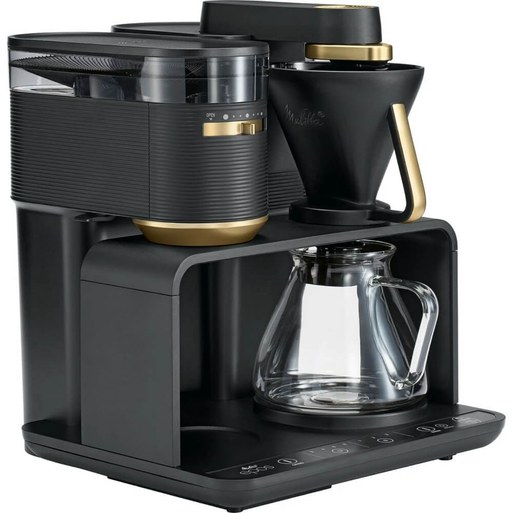 Coffee Machine Melitta 6776227 Epos 1024-04EU, 1L, Black/Gold