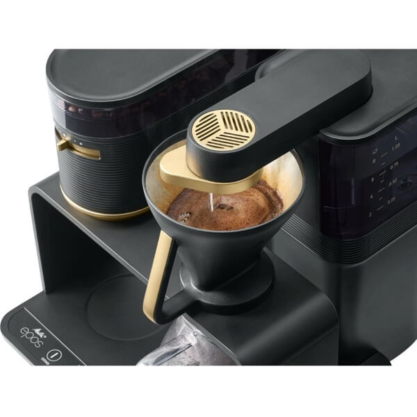 Coffee Machine Melitta 6776227 Epos 1024-04EU, 1L, Black/Gold
