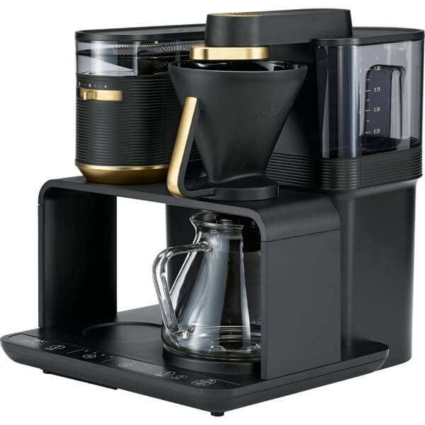 Coffee Machine Melitta 6776227 Epos 1024-04EU, 1L, Black/Gold