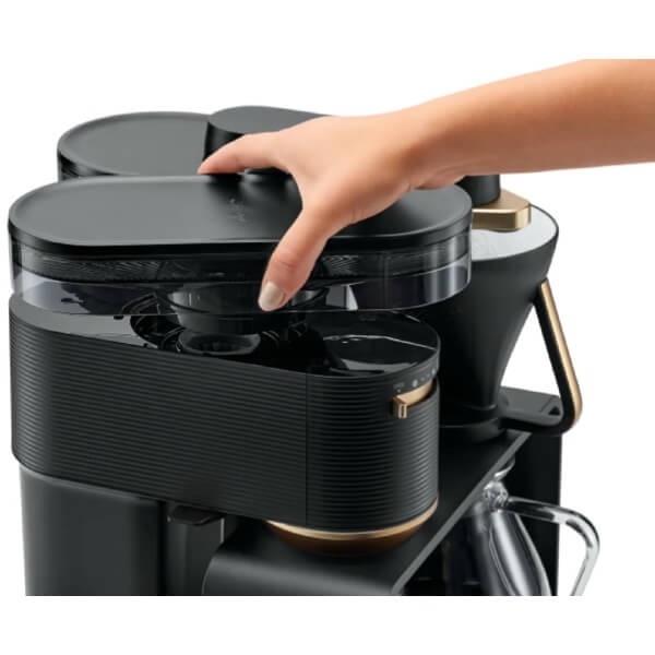 Coffee Machine Melitta 6776227 Epos 1024-04EU, 1L, Black/Gold