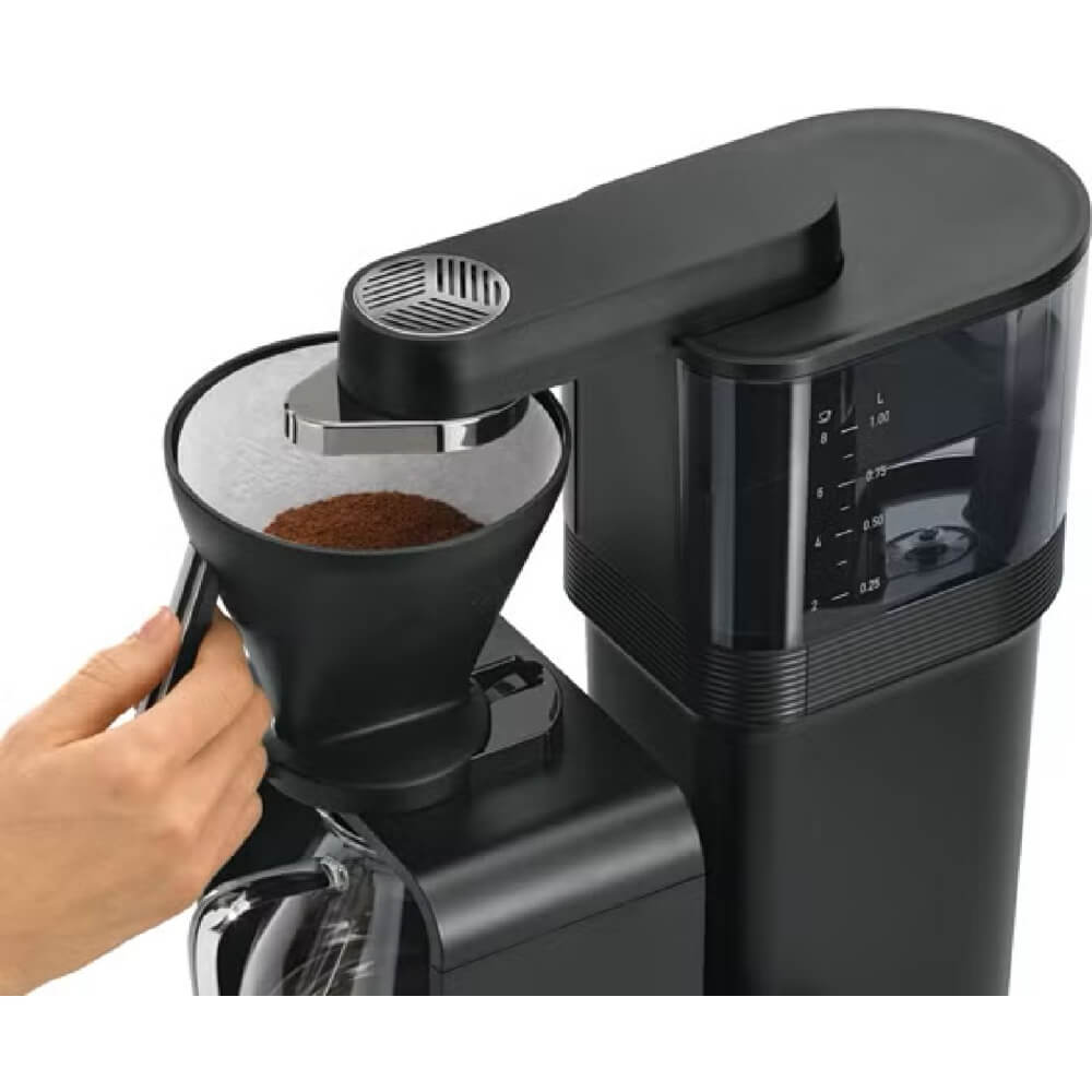 Coffee Machine Melitta 6772304 Epour 1024-11EU, 1L, Black/Chrome