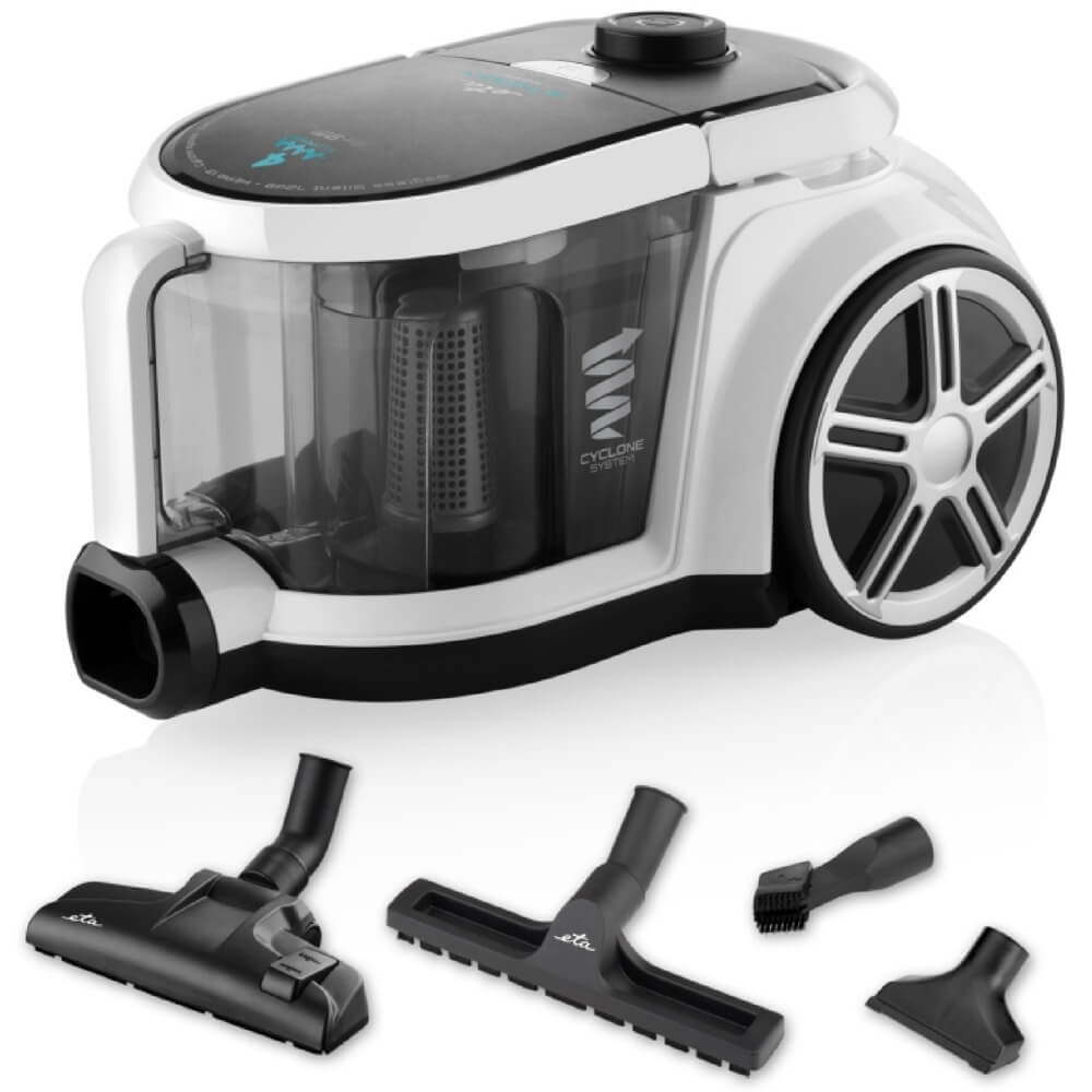 მტვერსასრუტი ETA ETAA051790000 Stormy Home, 800W, 2.2L, Vacuum Cleaner, White/Black