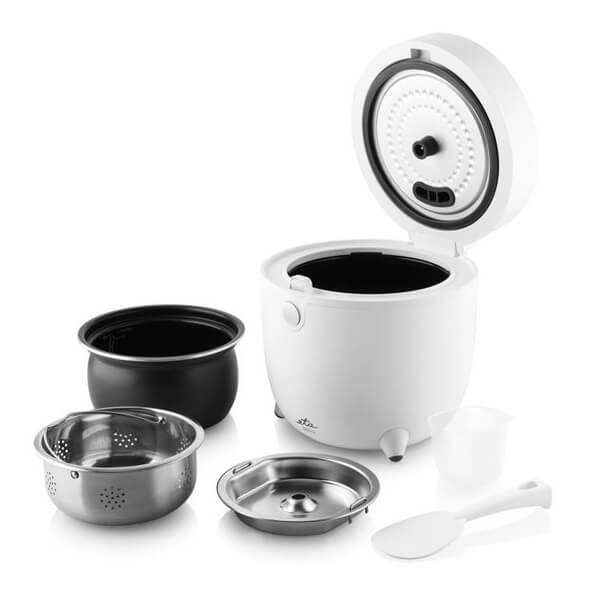 ბრინჯის სახარში ETA ETA413990000 FIT RICE, 500W, 1.6L, Rice Cooker, White