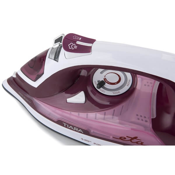 ორთქლის უთო ETA ETA126990000 TIARA II, 2400W, 0.45L, Steam Iron, Red