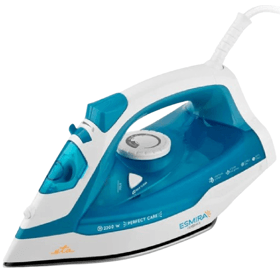 ორთქლის უთო ETA ETA027390000 ESMIRA, 2200W, 0.38L, Steam Iron, White/Blue