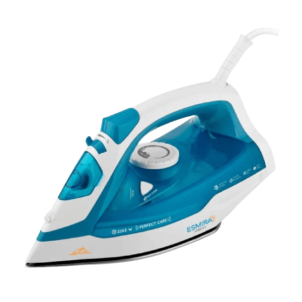 ორთქლის უთო ETA ETA027390000 ESMIRA, 2200W, 0.38L, Steam Iron, White/Blue