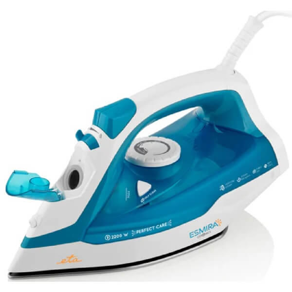 ორთქლის უთო ETA ETA027390000 ESMIRA, 2200W, 0.38L, Steam Iron, White/Blue