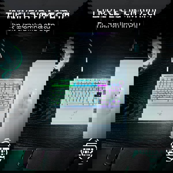 კლავიატურა Razer RZ03-04981700-R3M1 Huntsman V3 Pro TKL, Wired, USB, Mechanical Gaming Keyboard, White