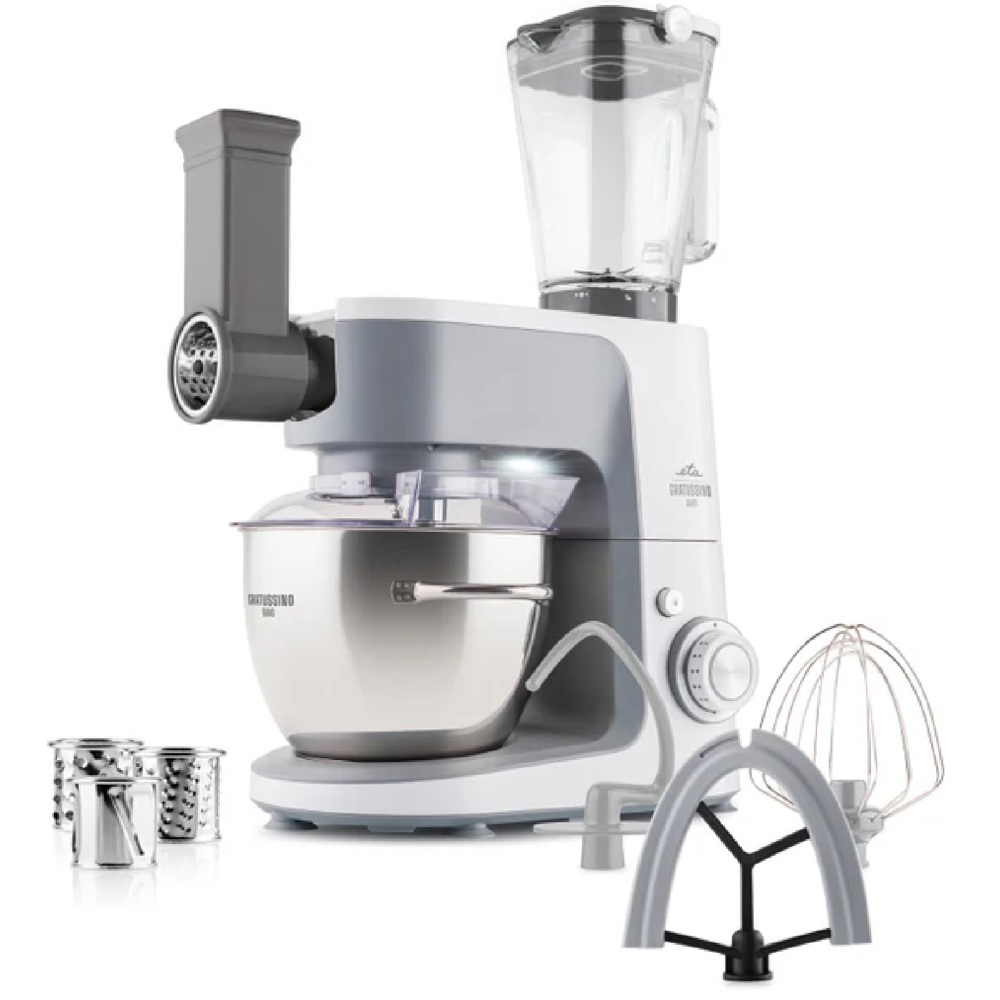სამზარეულოს კომბაინი ETA ETA302390010 GRATUSSINO III BRAVO, 1200W, 4.5L, Food Processor, White
