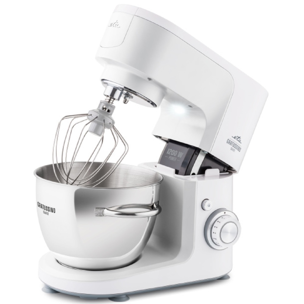 სამზარეულოს კომბაინი ETA ETA302390000 GRATUSSINO III SMART, 1200W, 4.5L, Food Processor, White