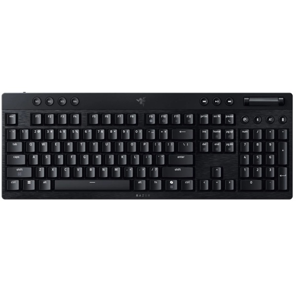 კლავიატურა Razer RZ03-05270100-R3M1 BlackWidow V4 Low-profile HyperSpeed, Wireless, USB, Bluetooth, Mechanical Gaming Keyboard, Black