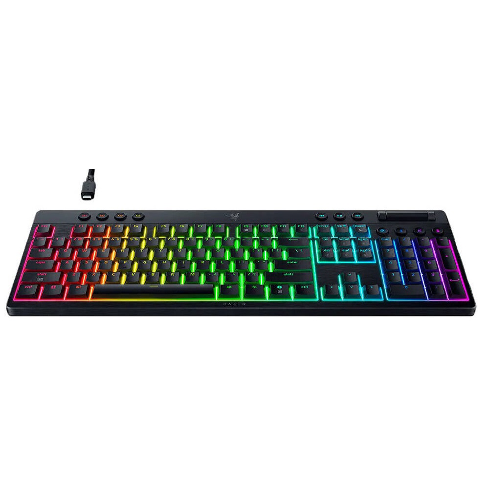 კლავიატურა Razer RZ03-05270100-R3M1 BlackWidow V4 Low-profile HyperSpeed, Wireless, USB, Bluetooth, Mechanical Gaming Keyboard, Black
