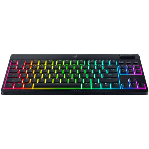 კლავიატურა Razer RZ03-05450500-R3M1 BlackWidow V4 Low-profile TKL HyperSpeed, Wireless, USB, Bluetooth, Mechanical Gaming Keyboard, Black