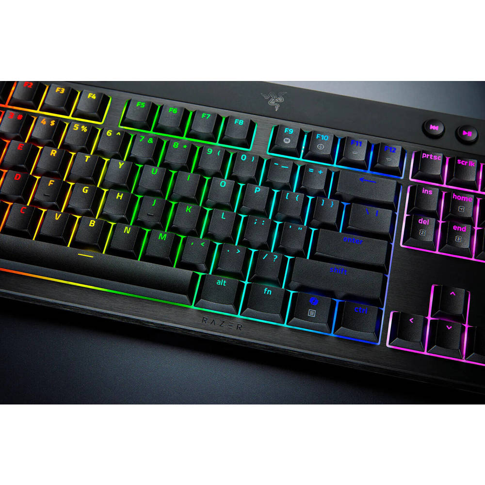 Mechanical Gaming Keyboard Razer RZ03-05450500-R3M1 BlackWidow V4 Low-profile TKL HyperSpeed, Wireless, USB, Bluetooth, Black