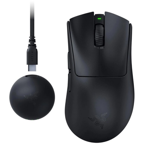 მაუსი Razer RZ01-05330100-R3G1 DeathAdder V4 Pro Gen-2, Wireless, USB, Gaming Mouse, Black