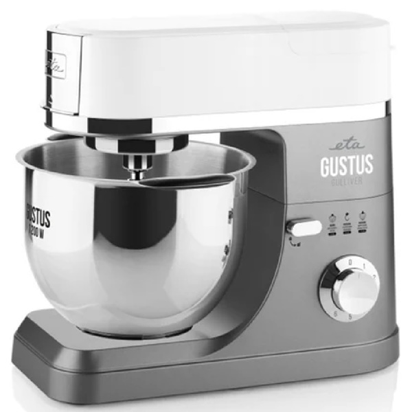 სამზარეულოს კომბაინი ETA ETA412890010 GUSTUS IV GULLIVER, 1200W, 5.5L, Food Processor, Grey/White