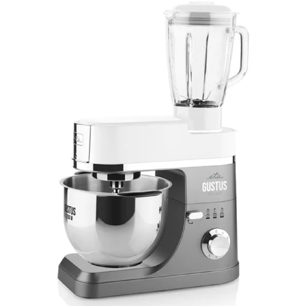 სამზარეულოს კომბაინი ETA ETA412890010 GUSTUS IV GULLIVER, 1200W, 5.5L, Food Processor, Grey/White