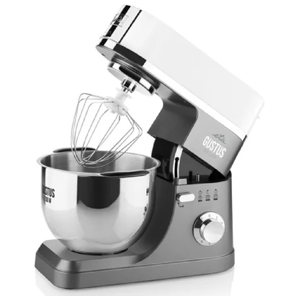 სამზარეულოს კომბაინი ETA ETA412890010 GUSTUS IV GULLIVER, 1200W, 5.5L, Food Processor, Grey/White