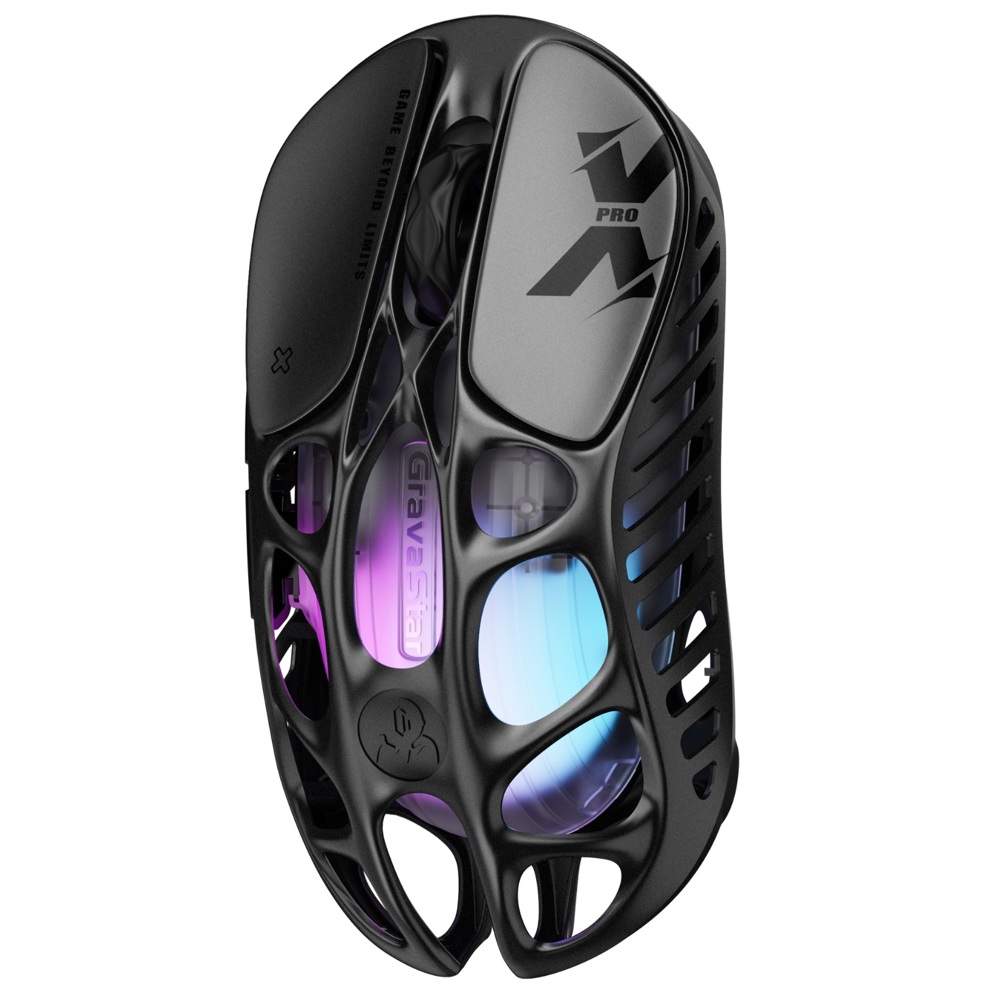 მაუსი GravaStar GSXPRO_BLK Mercury XPro, Wireless, USB, Bluetooth, Gaming Mouse, Black