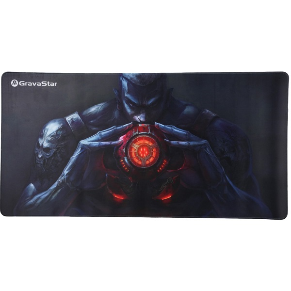 მაუსის პადი GravaStar GSA8_MPD_WARRIOR, XL, Gaming Mouse Pad, Black